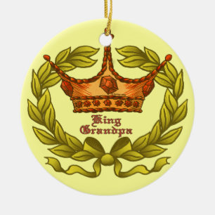 King Crown Grandpa-Ornament Keramik Ornament