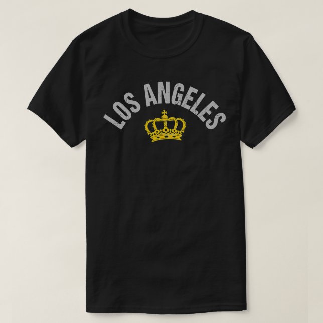 King Crown LA Los Angeles LA Classic Pro Sports Fa T-Shirt (Design vorne)