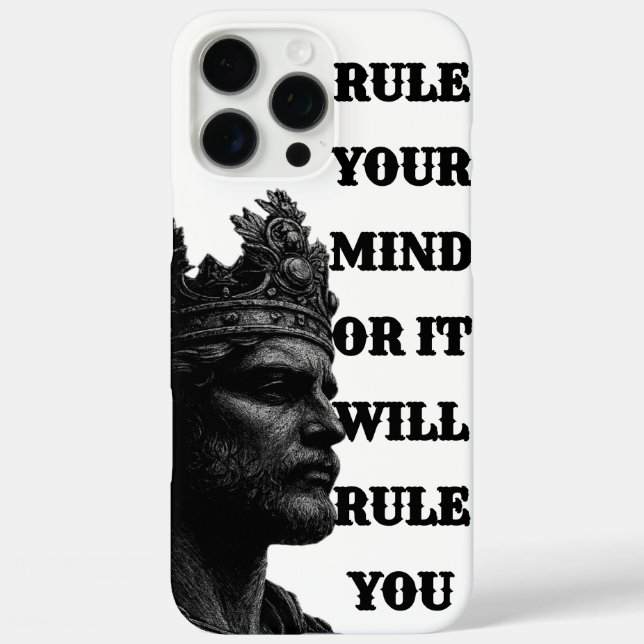 KING Crown Line Art Phone Case – Rule Every Call (Rückseite)