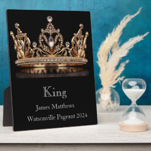 King Crown Pageant Plaque Fotoplatte