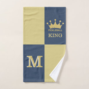 King Crown Pickleball 3D Monogram Handtuch