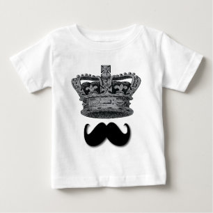 King Crown und Mustache Baby T-shirt