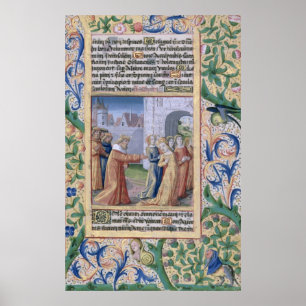 King David coveting Bathsheba Poster