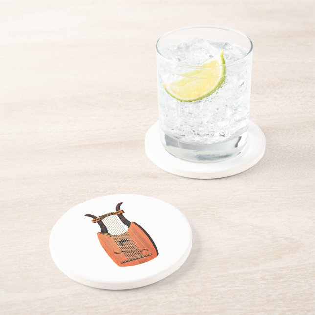 King David's Harp Getränkeuntersetzer (Seite)