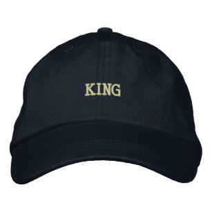 KING-Drucktext Name bestickt mit Hutkappe Bestickte Baseballkappe