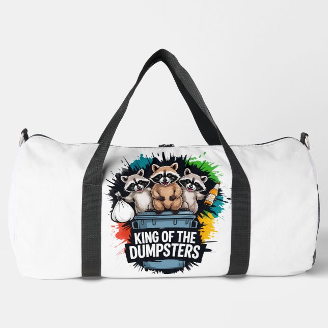 King Dumpsters Raccoon Splatter  Duffle Bag (Vorderseite)