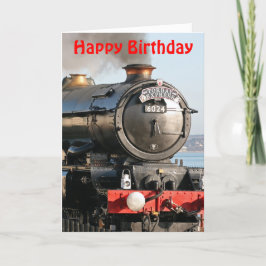 King Edward 1 Steam Motor Happy Birthday Karte