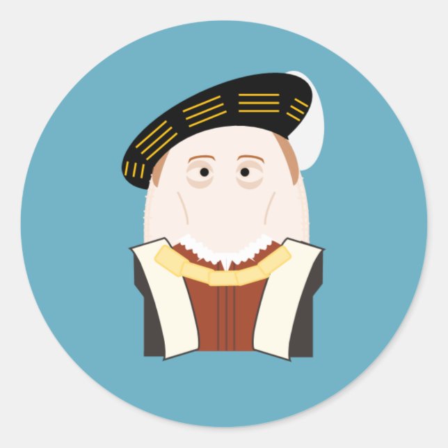 King Edward VI Runder Aufkleber (Vorderseite)