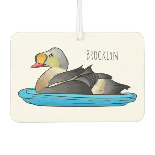 King eider bird Cartoon Autolufterfrischer