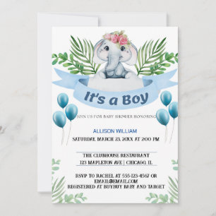 King Elephant Crown Prince Celebration Einladung