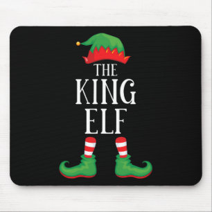 King Elf Matching Group Xmas Funny Family Christma Mousepad
