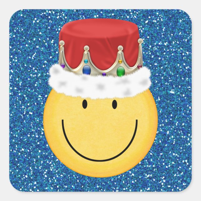 King-Face-Sticker - SRF Quadratischer Aufkleber (Vorderseite)