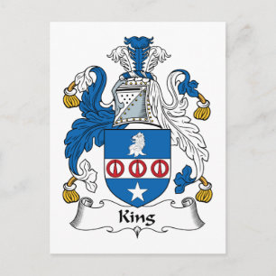 King Familienwappen Postkarte