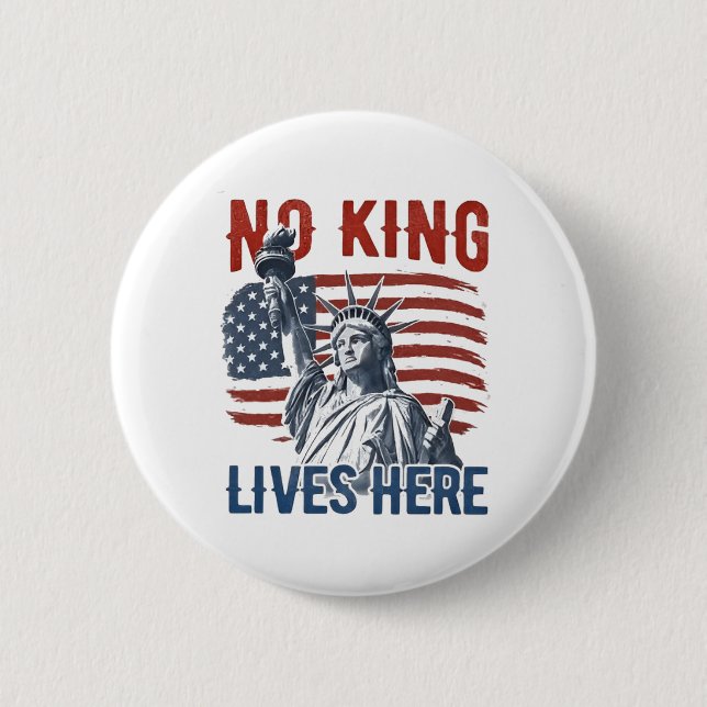 King Free seit 1776 keine Könige in Amerika Button (Vorderseite)