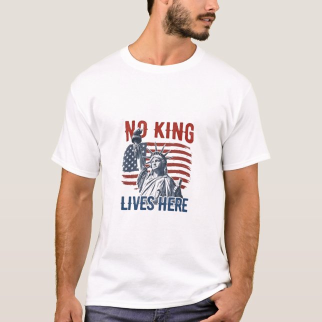 King Free seit 1776 keine Könige in Amerika T-Shirt (Vorderseite)