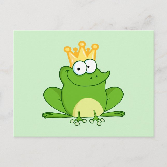 King Frog Frogs Postkarte (Vorderseite)