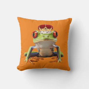 King Frog Kissen