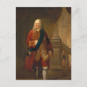 King George II., 1759 Postkarte