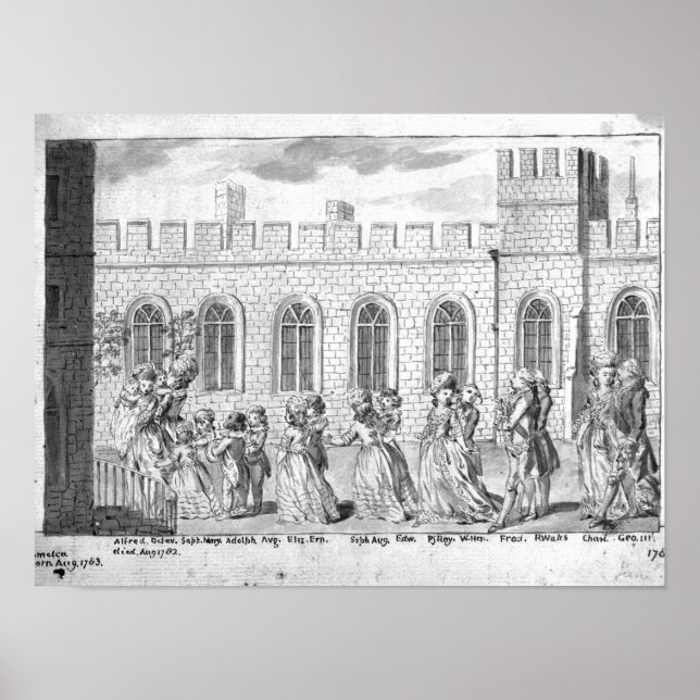 King George III und Queen Charlotte Poster (Vorne)