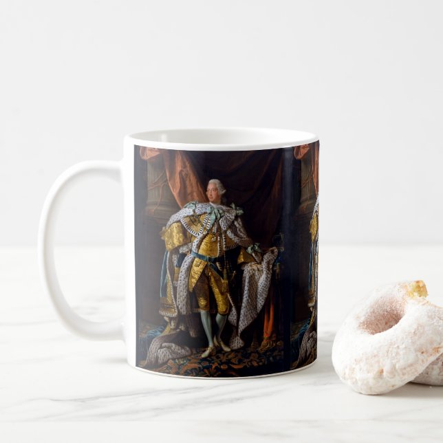 King George III von Allan Ramsay Kaffeetasse (Mit Donut)