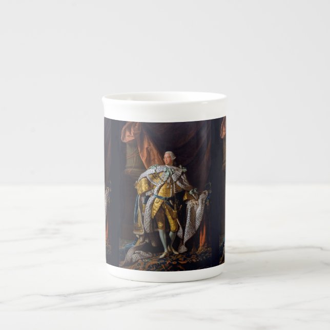 King George III von Allan Ramsay Prozellantasse (Vorderseite)