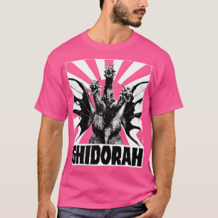 KING GHIDORAH Aufgehende Sonne für rote T-Shirts