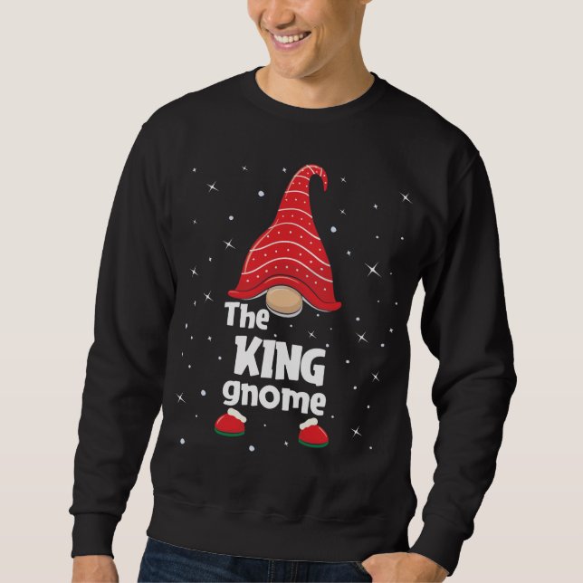 King Gnome Family Matching Weihnachten Funny Pajam Sweatshirt (Vorderseite)
