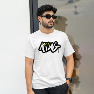 "King" Graffiti Street Style T-Shirt