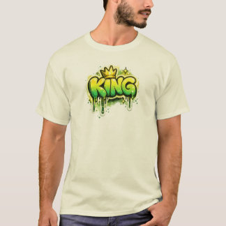 KING Graffiti Streetwear Urbane Typografie-Design T-Shirt
