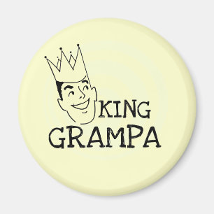 King Grampa T - Shirt und Geschenke Magnet