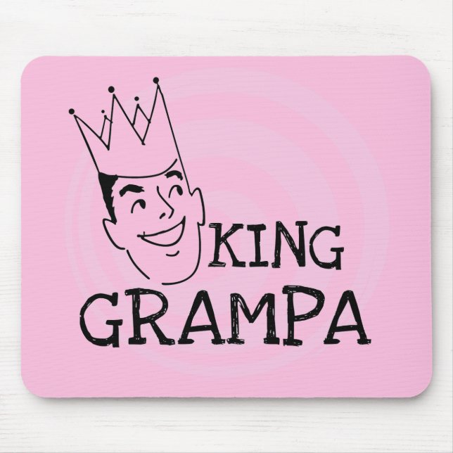 King Grampa T - Shirt und Geschenke Mousepad (Vorne)