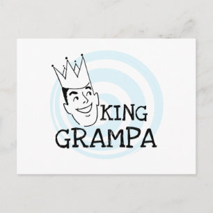 King Grampa T - Shirt und Geschenke Postkarte