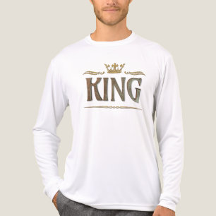 KING - Grand Medieval Royal Crown Letters Tri-Blend Shirt
