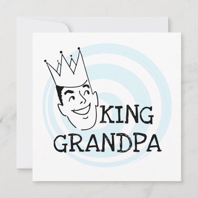 King Grandpa T - Shirt und Geschenke (Vorderseite)