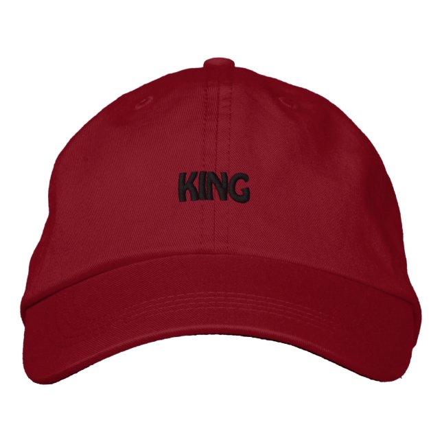 KING Handsome Atemberaubend Elegant Comfortable-Ha Bestickte Baseballkappe (Vorderseite)