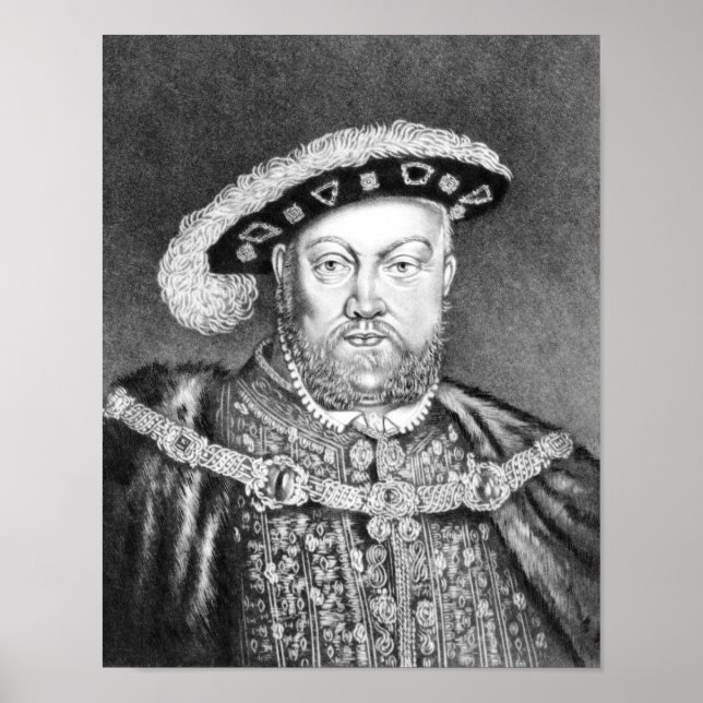 King Henry VIII zur Illustration Poster (Vorne)