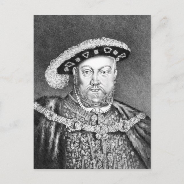 King Henry VIII zur Illustration Postkarte (Vorderseite)