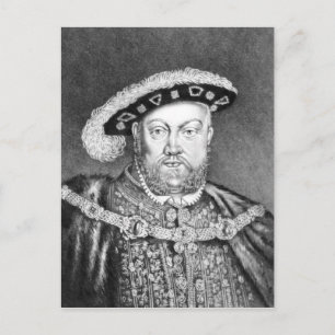 King Henry VIII zur Illustration Postkarte