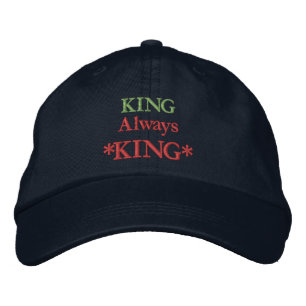 KING Immer KING Gedruckte Motivationszitate Mütze Bestickte Baseballkappe