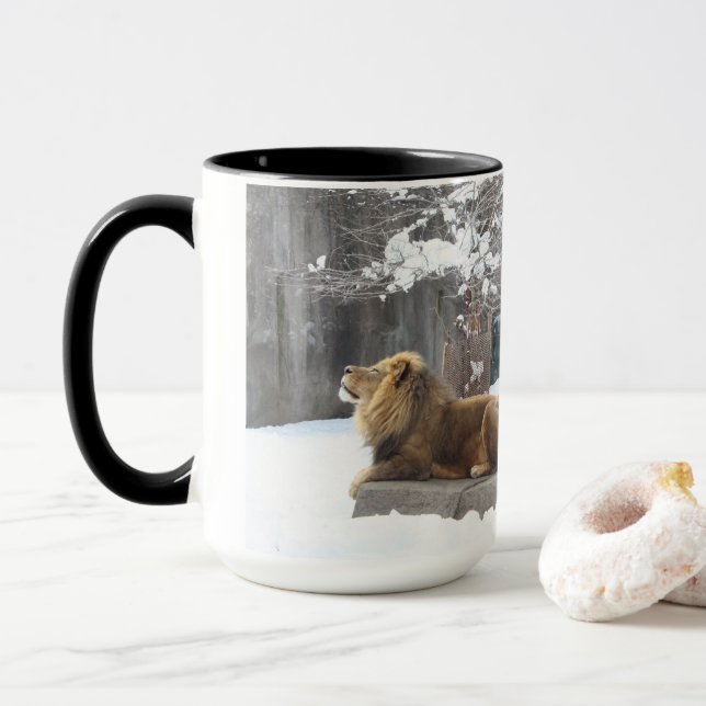 King in the Snow mug Tasse (Mit Donut)