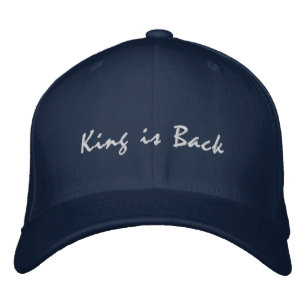 King ist wieder mit Basic Flexfit Wool Navy Color Bestickte Baseballkappe