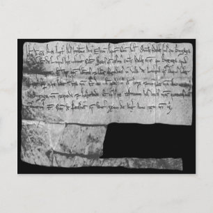 King John's Letters Patent for Liverpool, 1207 Postkarte