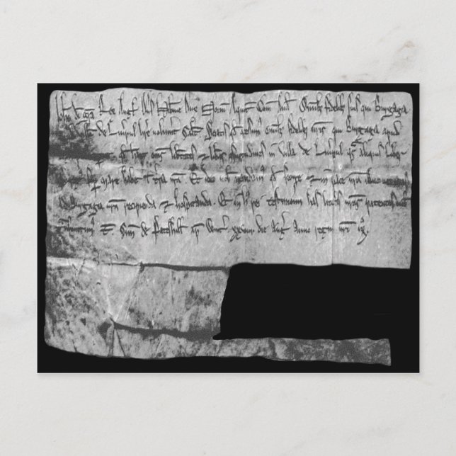 King John's Letters Patent for Liverpool, 1207 Postkarte (Vorderseite)