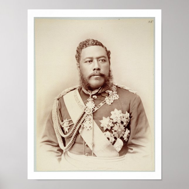 King Kalakaua (1836-91), late c19th Poster (Vorne)