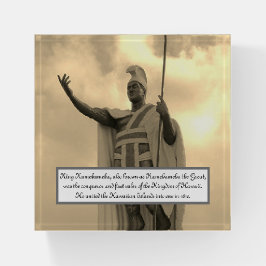 King Kamehameha Hawaiian King Briefbeschwerer