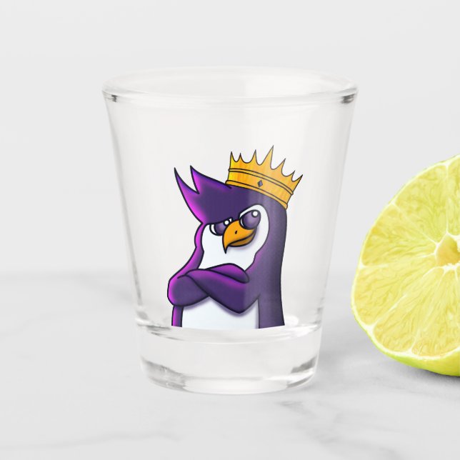 King Kenguin Shot Glass Schnapsglas (Vorderseite)