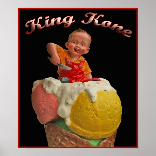 King Kone Vintage Poster Print (Vorne)