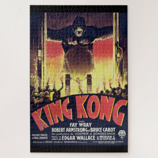 King Kong Challenge-Puzzle im Vintage-Stil Puzzle