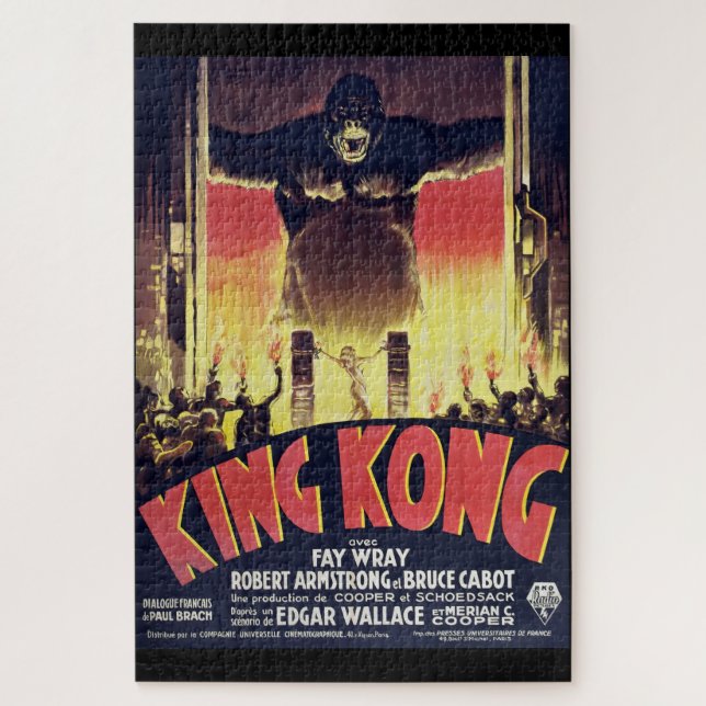 King Kong Challenge-Puzzle im Vintage-Stil  Puzzle (Vertikal)