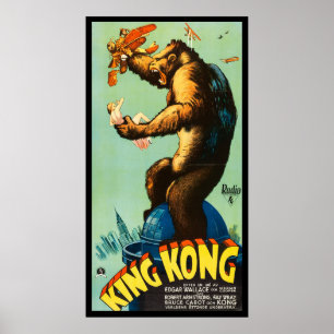 King Kong Horror-Monster-Filmplakat  Poster
